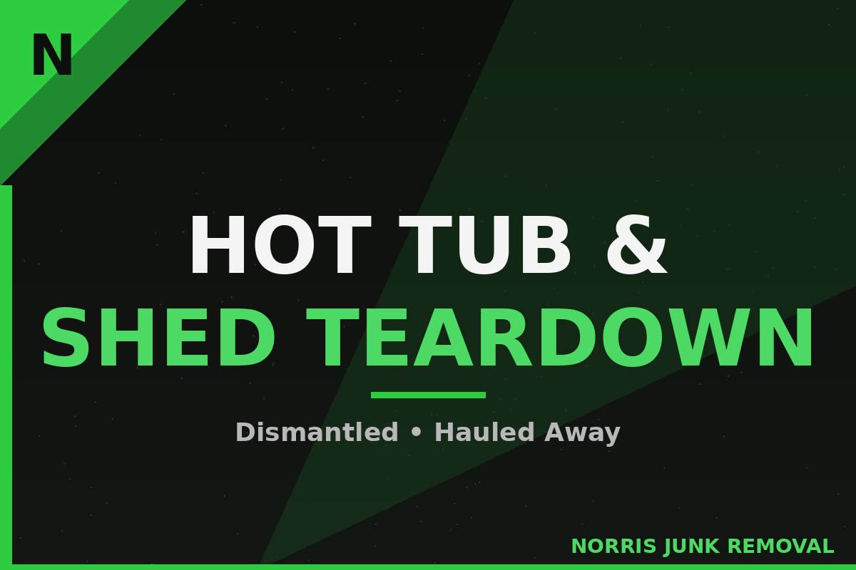 Hot Tub and Shed Teardown